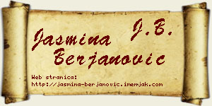 Jasmina Berjanović vizit kartica